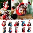 thumbnail image 4 of Pekkaxy Cute Cat Christmas Ornament, Festive Tree Hanging Decoration Gift for Pet Lovers, 4 of 8