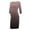 Rose Gold, variant on Fesfesfes Maternity Everyday Dress Long Sleeve Round Neck Solid Color Comfortable Pregnancy Dress for Women Office or Casual Wear(Red,S)
