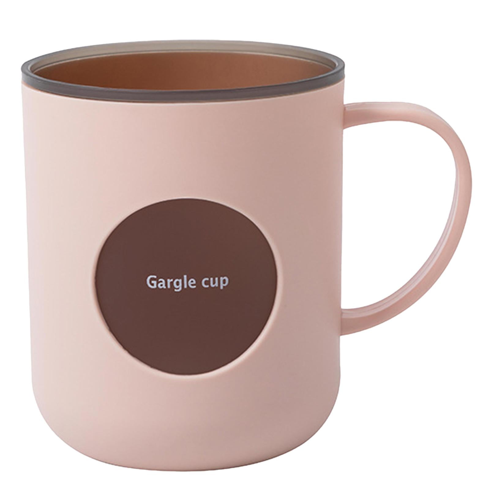 Tooth Brushing Cup Dual Layer Toothbrush Cup With Handle