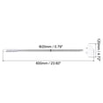 thumbnail image 2 of Unique Bargains 24' x 5' Handheld Sign Stand Sign Stands for Display Sign Holder Stand Holder Metal Fan-Shaped, Silver, 2 of 5