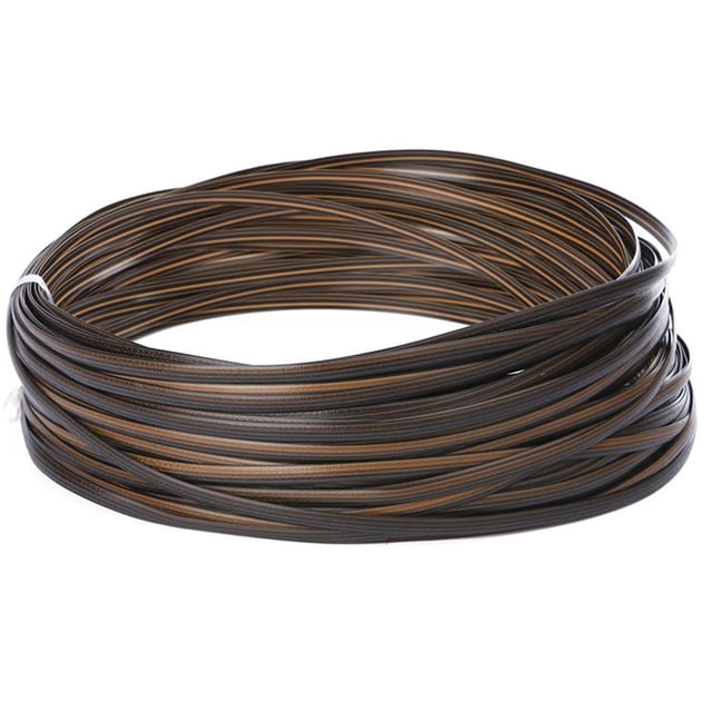 120Ft Plastic Rattan Repair Kit Flat Wicker for Diy Patio Furniture Restoration Brown