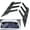 Black, variant on Car Rear Windshield Sticker Decoration Side Splitter Trim Window Louver Sunshade