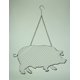 thumbnail image 3 of VIP Home and Garden Decoración de granja de cerdos colgantes de alambre de metal y malla VIP Home and Garden MC1062, 3 of 3