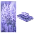 thumbnail image 7 of Towel Set of 3, Periwinkle Blue Lavender 1 Bath Towel, 1 Towel, 1 Small Square Towel, Strong Soft and Compact Absorbent Yoga Gym Hotel Excellent Choice. Washcloth Gift, 7 of 7