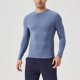 thumbnail image 1 of pstuiky camisetas de manga larga para hombre, Camisa deportiva de manga larga con cuello redondo, ligera, transpirable y de color liso con cremallera para hombre tops de invierno para hombre s, 1 of 9