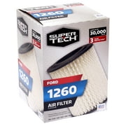 Super Tech 1260 Engine Air Filter, Replacement for Ford Fits select: 2012 FORD FOCUS, 2013-2019 FORD ESCAPE