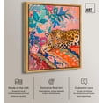 thumbnail image 2 of Jungle Cat in Color Canvas Maximalist Art by Art Remedy, Gold Frame, 20 x 24, 2 of 7