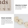 thumbnail image 6 of GRNSHTS Family Birthday Board DIY Wooden Calendar Wall Hanging Birthday Reminder Plaque,with 100 Wooden Tags,Great Gift for Mom Grandma,Days to Remember, 6 of 15