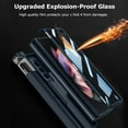 thumbnail image 3 of Compatible Samsung Galaxy Z Fold 4 Case with Screen Protector & Hand Strap,All-Inclusive Magnetic Heavy Duty Bumper Case Galaxy Z Fold 4 Phone Case with S Pen Holder,Samsung Z Fold 4 Cases,Green, 3 of 16