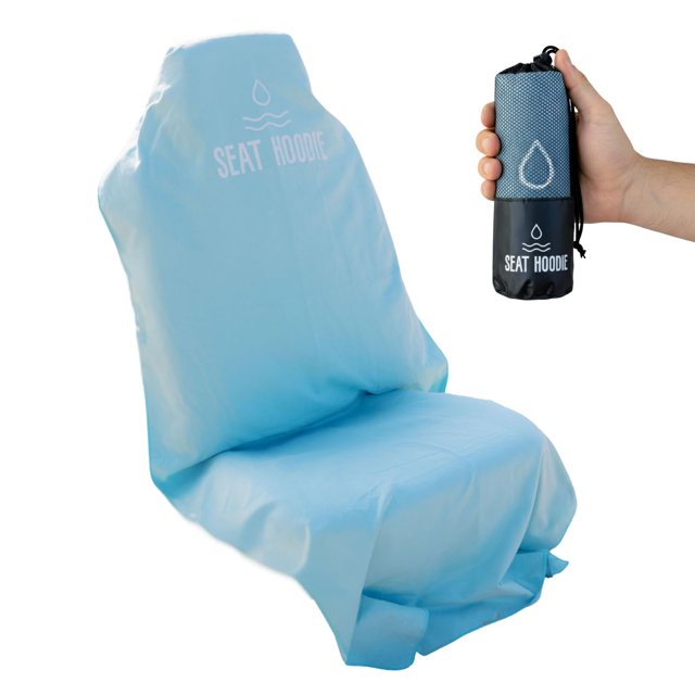 Funda de toalla para asiento de coche con capucha, microfibra de primera calidad