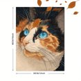 thumbnail image 3 of Calico Cat Portrait Canvas Print Wall Art for Living Room Bedroom Office Cafe Study Decor, 3 of 8