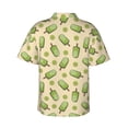 thumbnail image 3 of Daiia Kiwi Ice Cream Hawaiian Shirt for Men Gentle Cotton Regular Short Sleeve Casual-XX-Large, 3 of 9