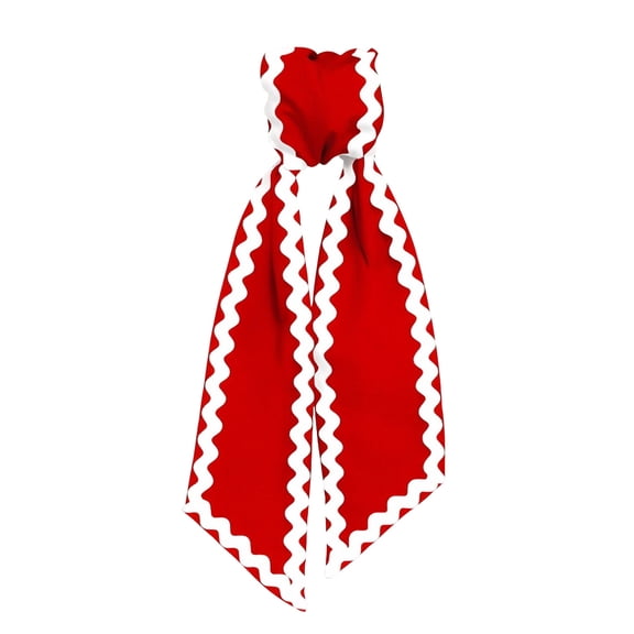Wreath Decoration Ribbon, Wavy Edge Multi-color Fabric Wreath Tie and Door Hanging Ribbon, Decorative Fabric Straps for Home Party and Indoor Wall Accents