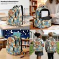 thumbnail image 3 of Xoenoiee Boho Mandala Highland Cattle Print 3 In 1 Backpack and Lunch Box for Girls Boys Elementary School Bags with Pencil Case for Kindergarten Primary School Bookbag Rucksack Back to School Gift, 3 of 6