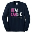 thumbnail image 2 of Faith Jesus Believe Awareness Mens Long Sleeve Shirt, Navy, 2XL, 2 of 3