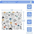 thumbnail image 5 of Doodle Vegetables and Fruits Face Wash Towel Cotton Towel Soft Cleansing Hand Towel Reusable 12 * 12in Wash cloth, 5 of 7