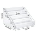 thumbnail image 4 of Hopider Tiered Spice Rack Acrylic, Spice Rack Shelf Seasoning Organizer for Countertop, Cabinet, Pantry, Kitchen Storage - 5 Tier, 4 of 7