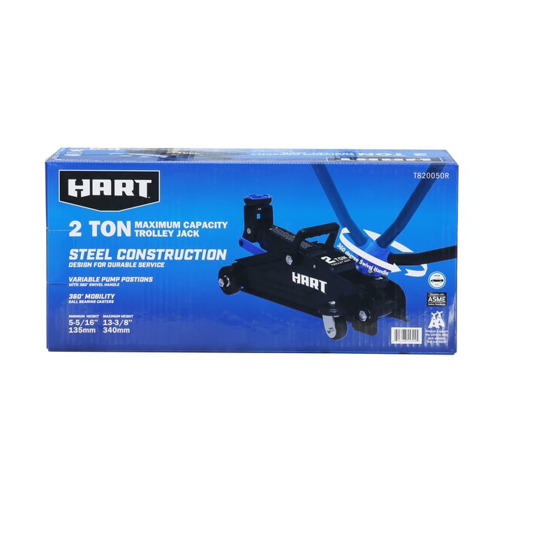 Hart T820050R Lifting Trolley Jack with 360 Degree Swivel Handle