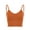 Orange, variant on Women's Comfy Sleep Bra Padded Seamless Bralettes Wireless Cami Bra Tank Top Sports Bra (Black, S/M)