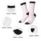thumbnail image 5 of Fotbe Pink Paw Calcetas Largas con Estampado para Hombre y Mujer – Calcetas de Compresión Transpirables y Elásticas, Viajar y Uso Diario Talla 5-11, 5 of 6