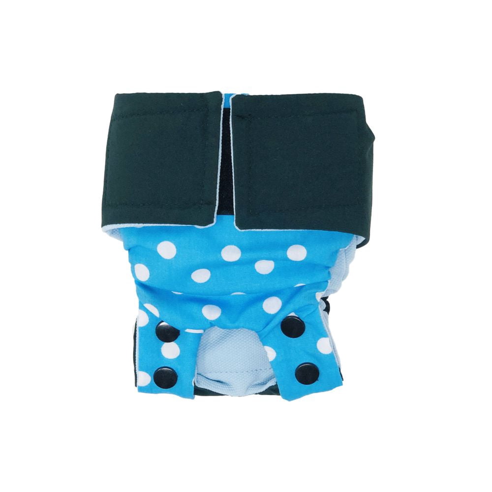 Barkertime Sky Blue Polka Dot Dog Diaper Snappy