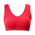 thumbnail image 4 of Everyday Bras for Women Sports Bra Women Maximum Support Sports Bra Pack of Bras for Women Push up Padded Bra No Underwire Woman's Sports Bra Woman Sports Bar Sports Bra Push up Bra Women Red XL, 4 of 4