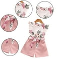 thumbnail image 2 of LYMAYTER Kids Girls Sweet Shirt Outfit 2PCS Toddler Printed Sleeveless Shirt + Shorts Set for 4-7 Years, 2 of 10
