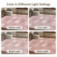 thumbnail image 7 of ODIKA 2'x3' Pink Blush Modern Geometric Botanical Washable Doormat Contemporary Abstract Floral Motifs with Rounded for Entryway, Kitchen, Laundry Room, Non-Slip, Low Pile, 7 of 7