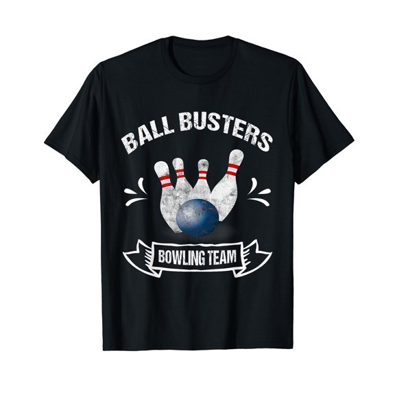 Funny Bowling Team TShirt: Ball Busters Bowling Team Tee