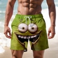 thumbnail image 2 of Men Shorts Casual Men's Casual Beach Shorts for Everyday Wear Without Resort Boundaries for Summer Comfort and Relaxation Army Green L, 2 of 4
