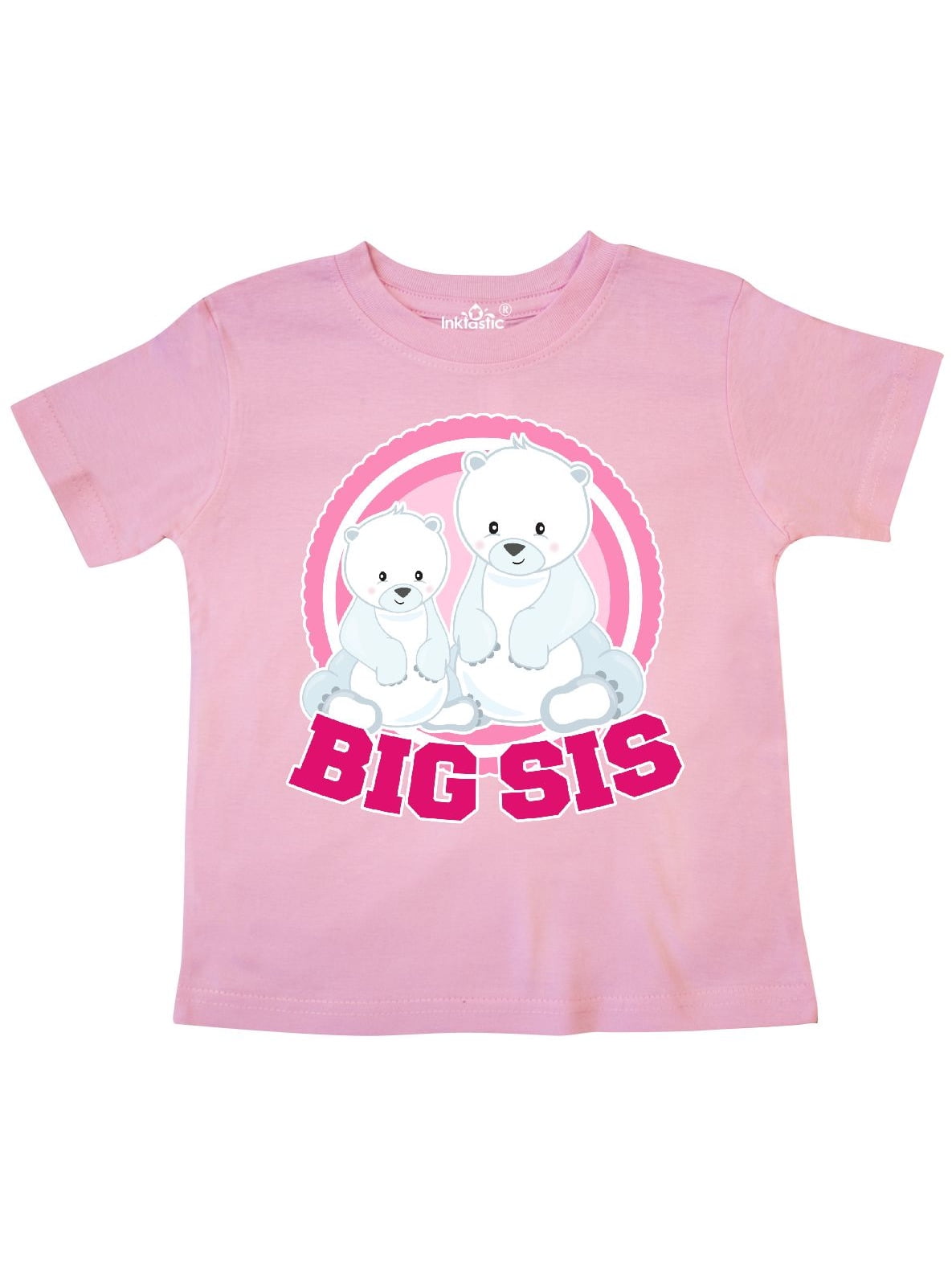 Polar Bear Baby T-Shirt inktastic My Big Sis Loves Me