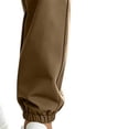 thumbnail image 3 of MexChoioe Mens Multi Pocket Cargo Pants Quickly Dry Elastic Drawstring Waist Cuffed Jogger Trousers for Outdoor Hiking Cargo Pants, 3 of 4