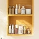 thumbnail image 5 of SUNFICON Organizador de bandeja de maquillaje, vitrina de cosméticos, mesa, escritorio, tocador, encimera, baño, gabinete de pared, caja de almacenamiento de medicamentos, 9 divisores, 2 extraíbles pa, 5 of 5
