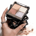 thumbnail image 4 of HERORANGE 4-Color Eyeshadow Palette, Matte & Shimmer & Glitter, Low-Saturation Earth Tone & Pink Brown, Blendable Long-Lasting, All-in-One Eye Makeup for Daily & Travel, 4 of 7