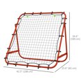 thumbnail image 3 of Soozier Filet de Rebondisseur de Volleyball, Rebondisseur de Soccer Ajustable, Rouge, 3 of 10