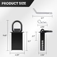 thumbnail image 3 of Stake Pocket D Ring, 18000lbs Heavy Duty Removable D-Ring Stake Pocket with Hitch Pin, Tie-Down Utility for Trailers and Flatbeds, D Ring with 4 Adjustable Holes, 8 Pack, 3 of 7
