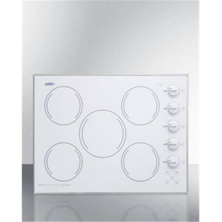 Summit Cr5b274w 27 In Wide 5 Burner Electric Cooktop 44 Smooth Summit Cr5b274w 27 In Wide 5 Burner