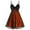 Orange, variant on Women's Dress Women's Plue Size Gothic Dress Bat Belt Dress Hallow's Party Dress Vintage Dress Festival Dress