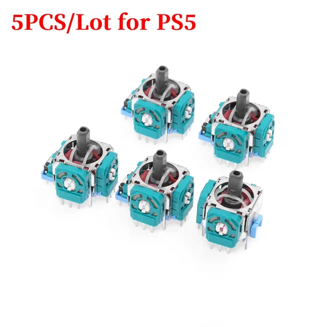 10/5pcs 3D Analog Joystick Stick Sensor Module Potentiometer Thumb Stick Replacement Parts for PlayStation PS5/PS4/PS2/Xbox 360 5pcs for PS5