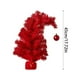 thumbnail image 5 of Decoraciones navideñas, adornos navideños, regalos navideños. Mini árbol de Navidad con spray de nieve puntiagudo de 45 cm. Decoración de escritorio/ventana con copos de nieve rosas. Mini joyería., 5 of 6