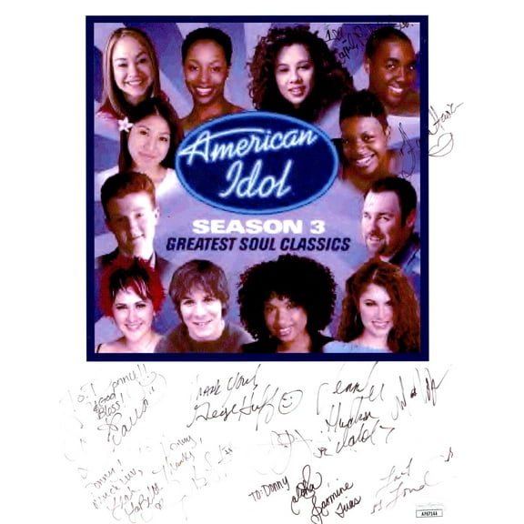 American Idol S3 Cast Signed Autograph 8.5X11 Photo Jennifer Hudson JSA AF67144