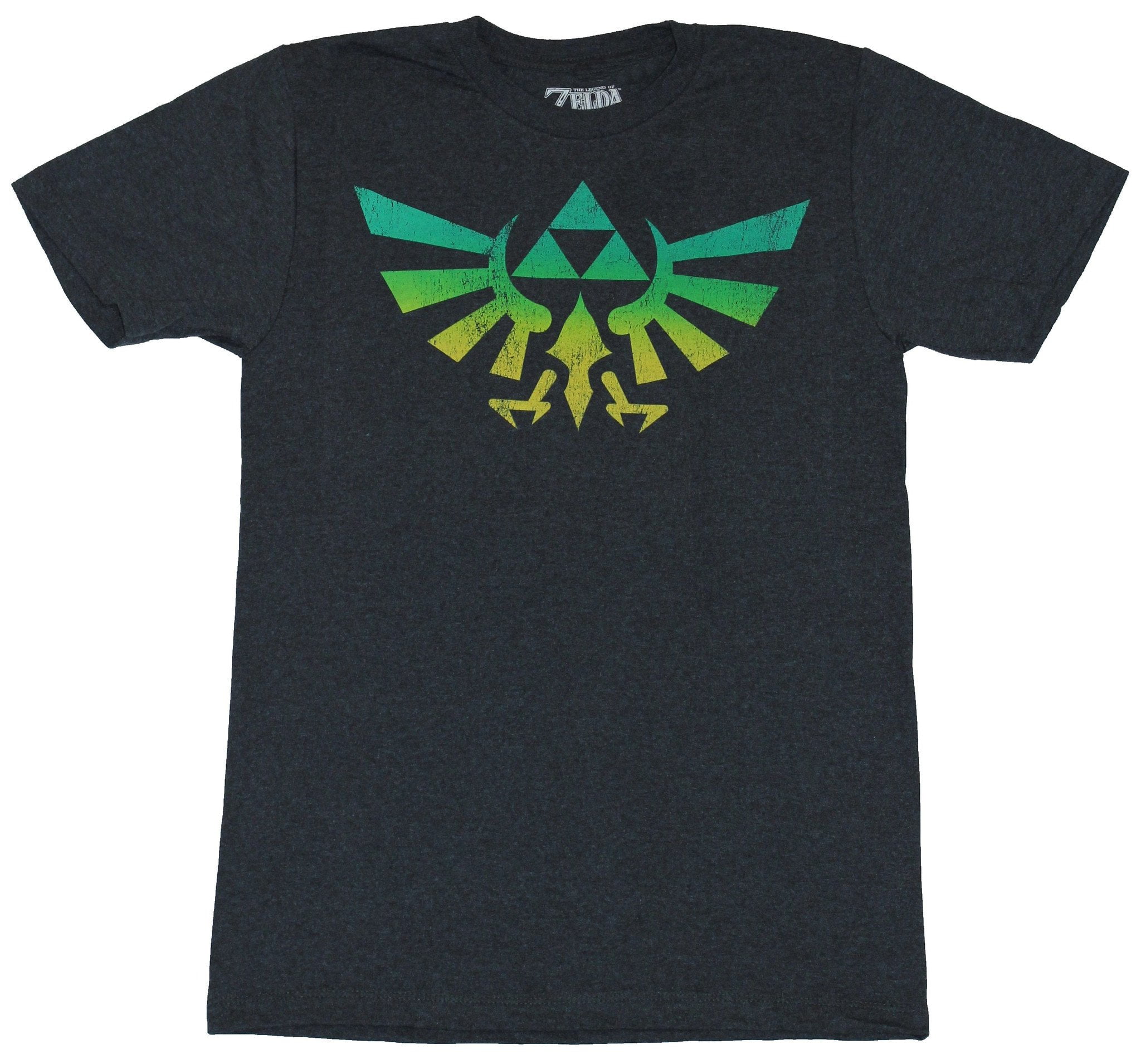 semester zand Peru Legend of Zelda Mens T-Shirt - Green to Yellow Classic Tri-Force Image  (X-Large) - Walmart.com