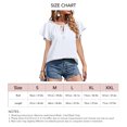 thumbnail image 3 of Woman Ruffle Short Sleeve Summer  Blouses Chiffon Boho Printed V Neck Drawstring Shirt Casual Leisure Sleeve Blouse, 3 of 6