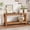 Brown with wood grain, variant on Rustic Farmhouse Narrow Console Table – 63 Inch 2-Tier Sofa Table with Open Storage Shelves – Accent Table for Entryway, Living Room, Behind Couch – Black with Wood Grain Finish