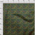 thumbnail image 2 of oneOone Georgette Viscose Fabric Stripe|Leaves & Hen Block Fabric Prints By Yard 42 Inch Wide, 2 of 4