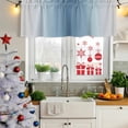 thumbnail image 5 of 2 Pack Valances for Window, Blue Grey Ombre Short Curtains for Kitchen Bedroom Living Room, Farmhouse Gradient Minimalist Rod Pocket Small Window Treatment Valance Drapes 54 x 18 Inch, 5 of 8