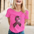 thumbnail image 2 of TSADFHJI T-Shirt Oversize Femme Coton Graphique T-Shirt Imprimé Cancer International Publicité Lune Manches Courtes G, 2 of 5