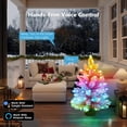 thumbnail image 2 of Mini Árbol de Navidad Inteligente Rosa Brilloso 58 cm con 100 luces LED RGB, 2 of 9