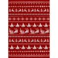 thumbnail image 5 of WIPONKEN Bohemian 5x7 Christmas Rug，Soft Indoor Floor Carpet, Non-Slip Modern Holiday Decor for Living Room Bedroom,Red Festive Accent, 5 of 7