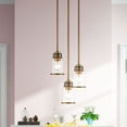 thumbnail image 5 of Livex Lighting Lawrenceville Mini Pendant Light in Antique Brass, 5 of 11